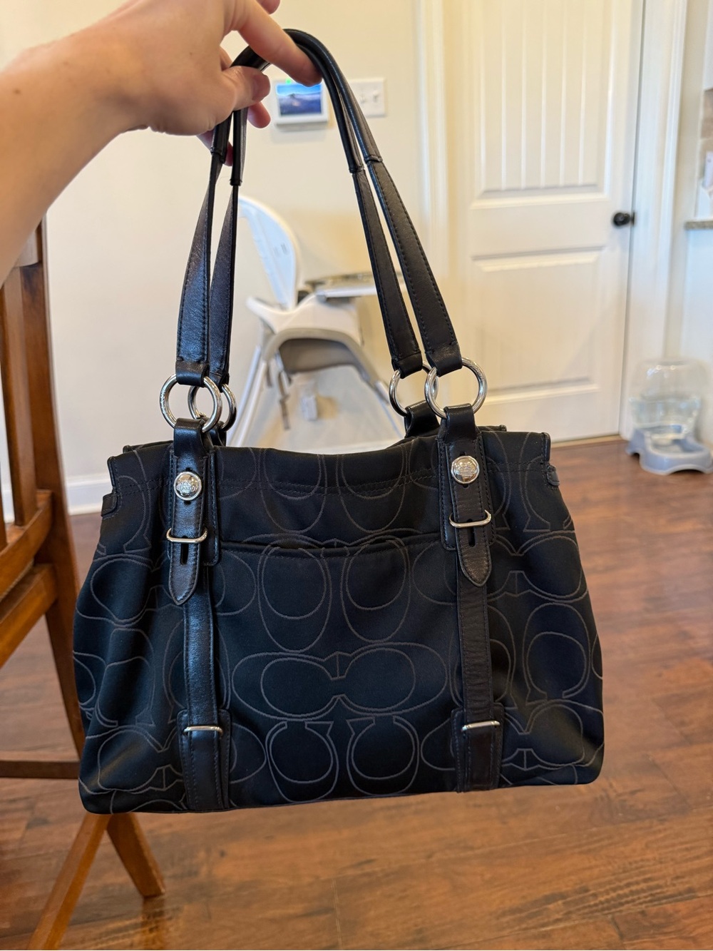 Coach Black Mia Carryall Shoulder Bag - Picture 4 of 7